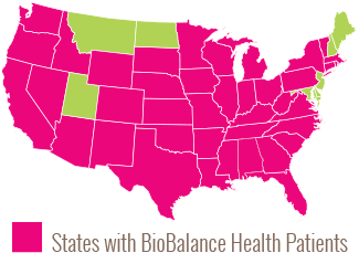 States with BioBalance Health Patients
